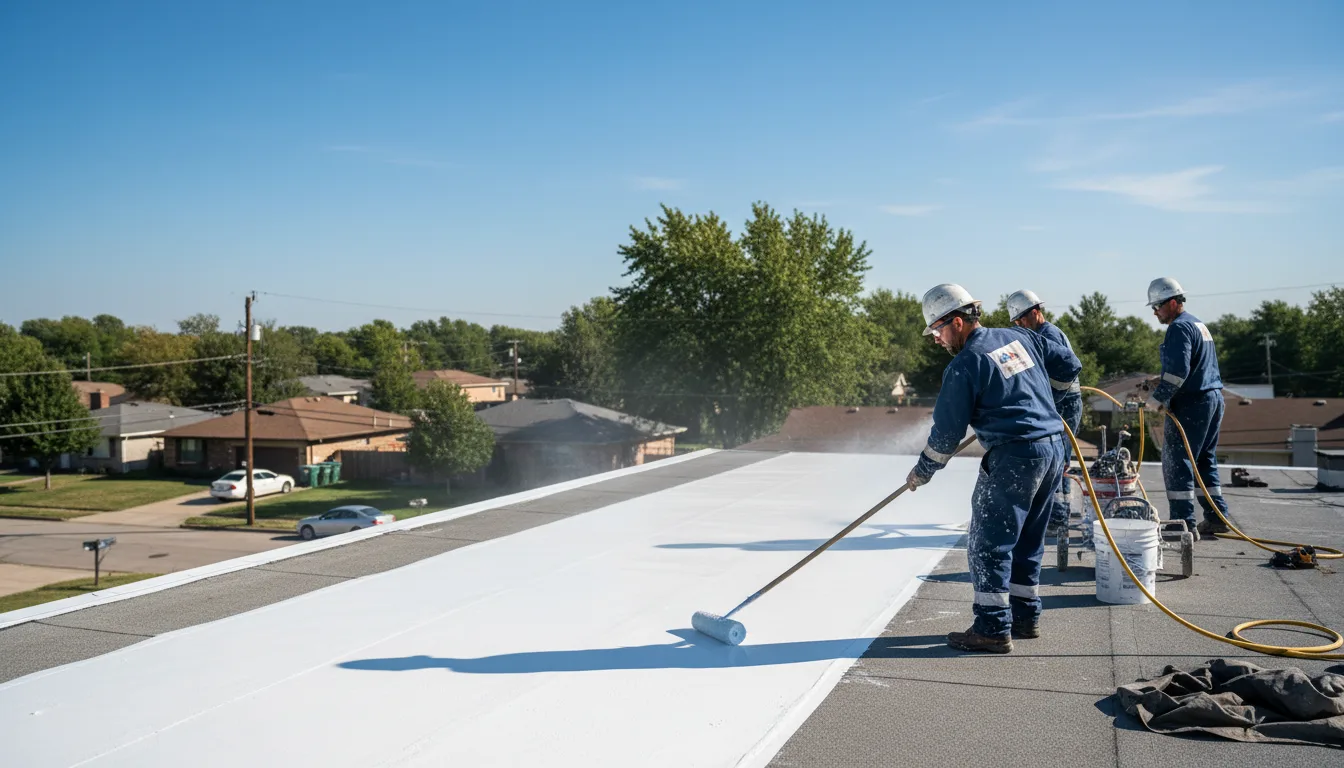 Commercial roof coating in Brandon, MS near me